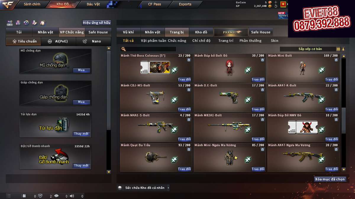 shop acc cf uy tin gia re